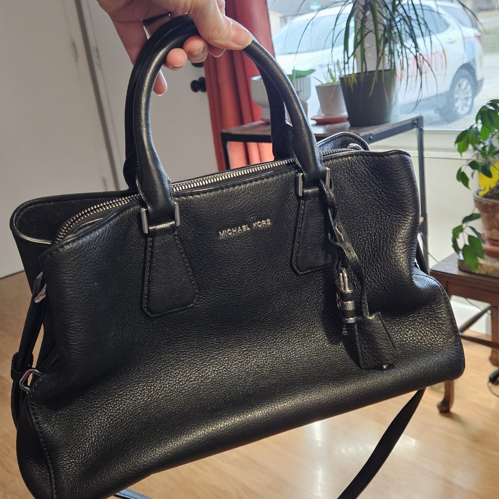 Michael Kors Black Camille Satchel LG